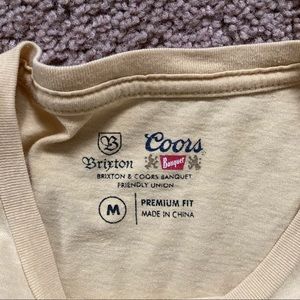 Brixton x Coors Banquet tee